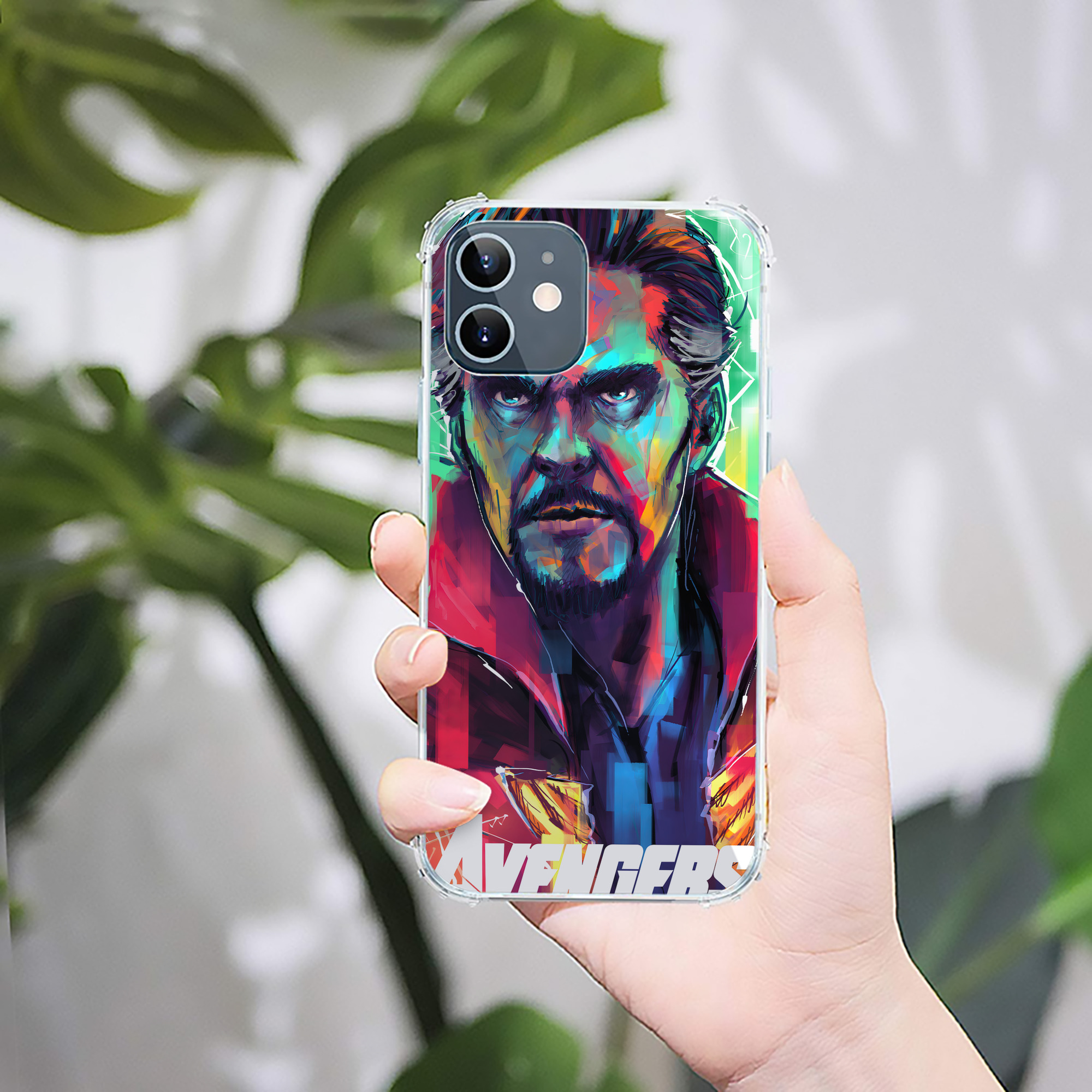 （画像用） アベンジャーズ The Avengers 【iPhone 12シリーズ対応】透明スマホケース（クリアソフトケース）